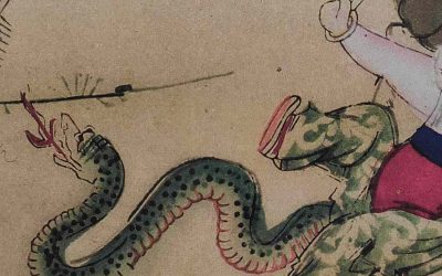 El carácter chino para escribir serpiente