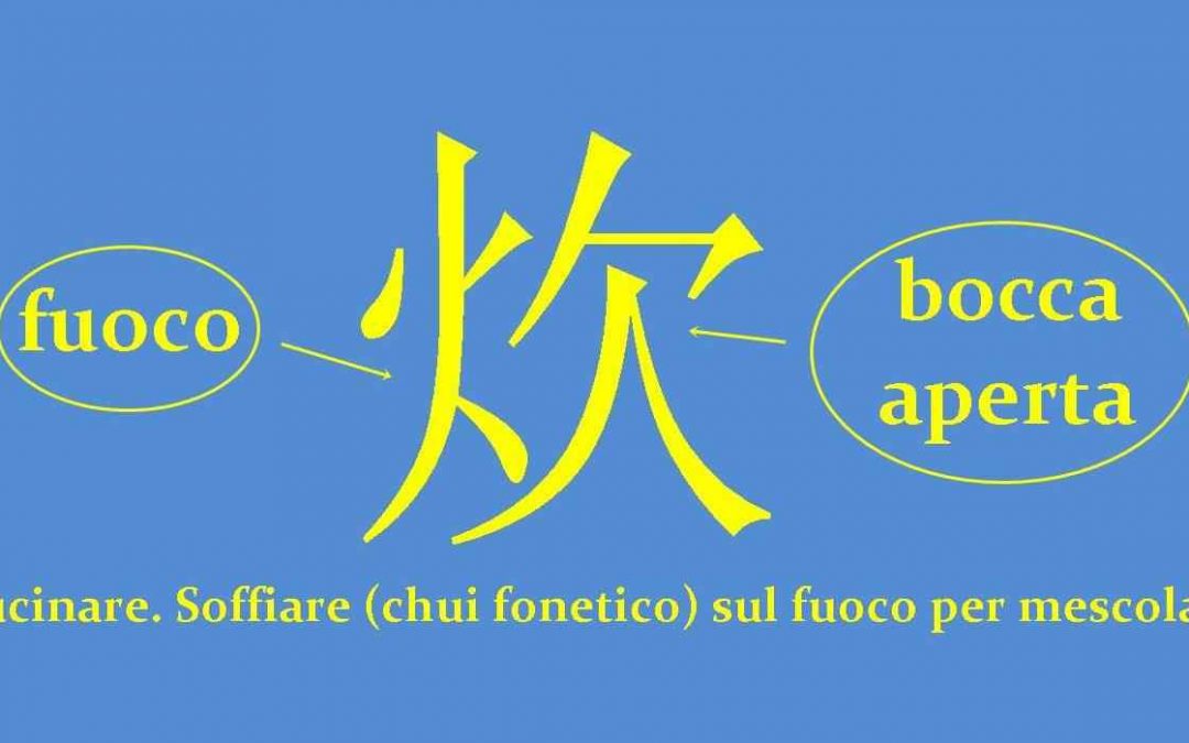 Caratteri cinesi 炊 chuī – cucinare