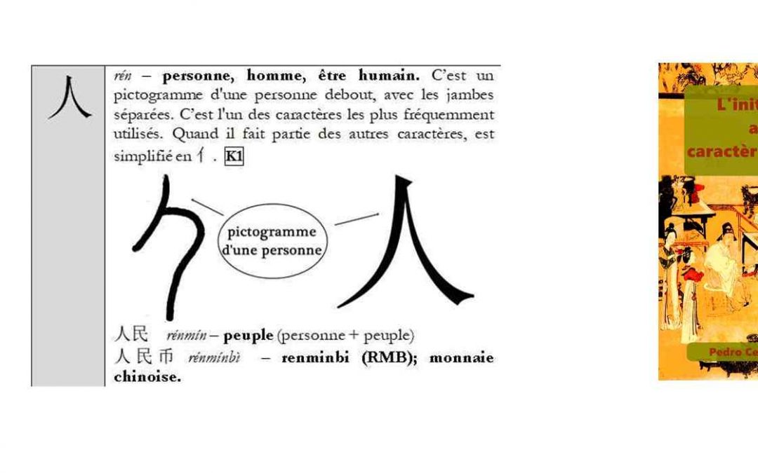 Caractère chinois 人 rén – personne